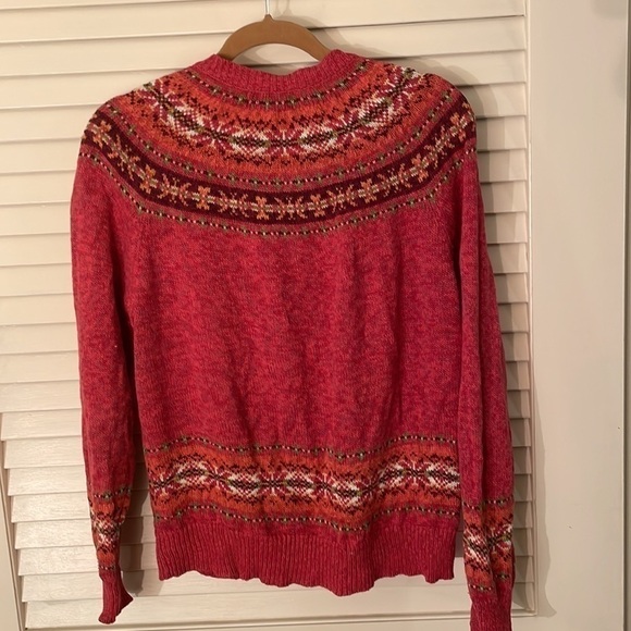 Tiara International 2004 Fair Isle Button Down Sweater - Picture 4 of 6